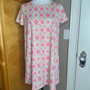 Like New Crown & Ivy Geometric Shift Dress, Size XL